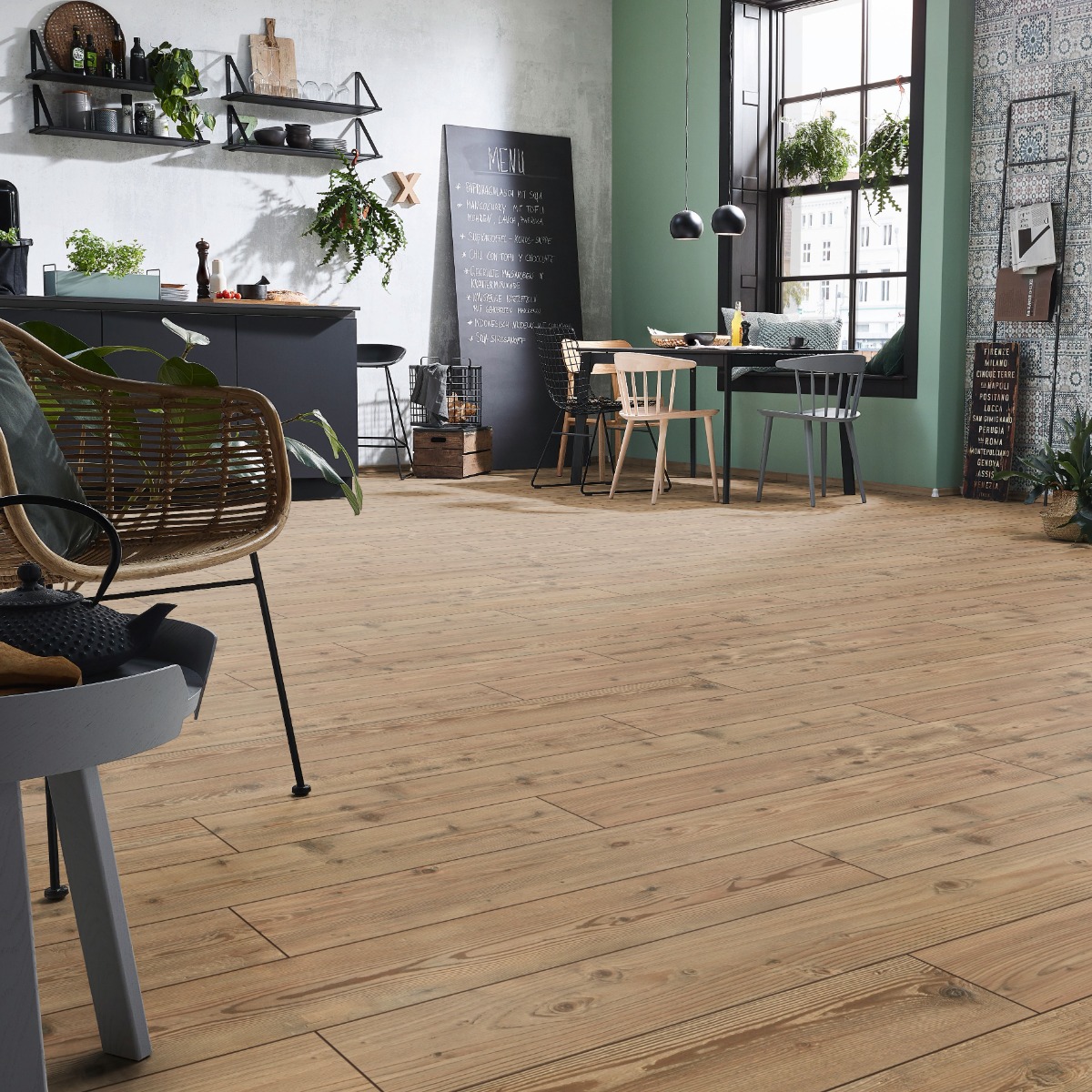 Parchet laminat stejar 8 mm Kronotex Exquisit ton mediu D2774