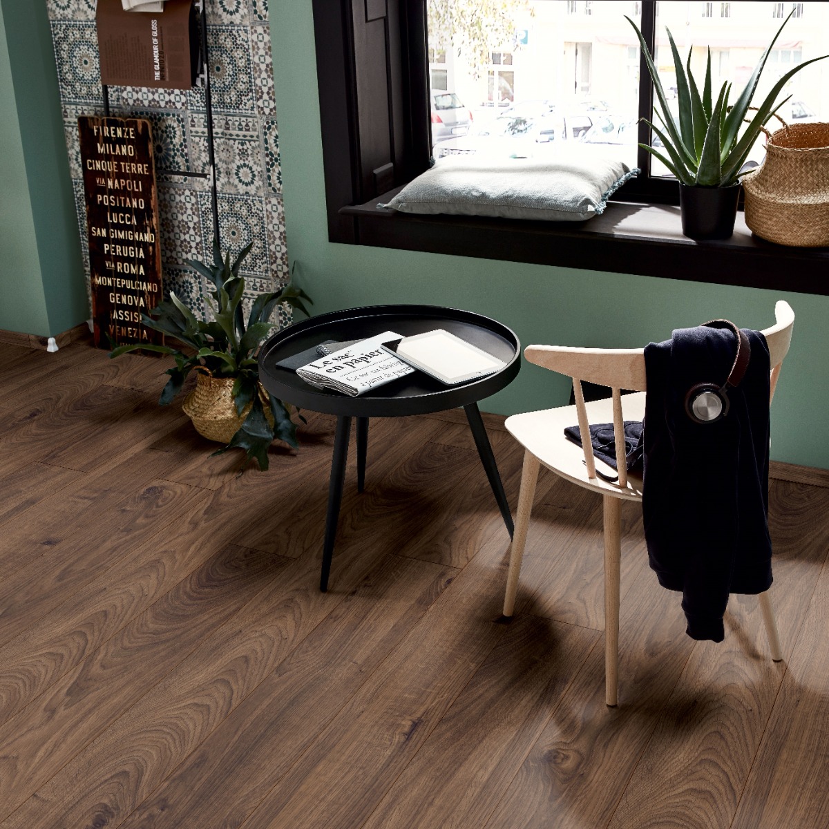 Parchet stejar laminat Kronotex Mammut 12 mm ton inchis D3076