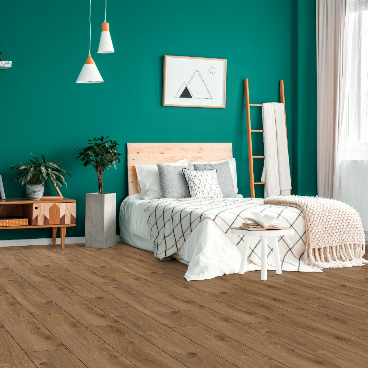 Parchet laminat Kronotex Exquisit 8 mm Stejar ton inchis D4166