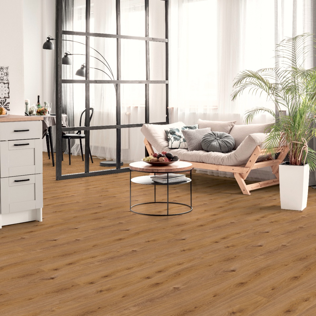 Parchet laminat 8 mm stejar Kronotex Exquisit ton mediu D4169