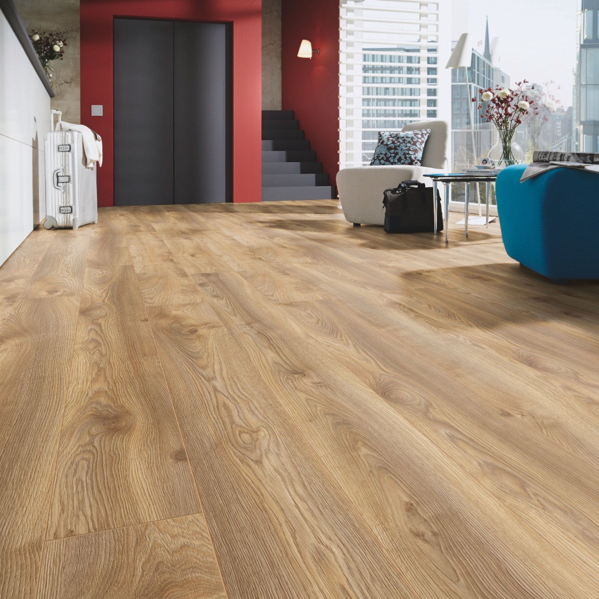 Parchet stejar laminat Kronotex Mammut 12 mm ton mediu D4794