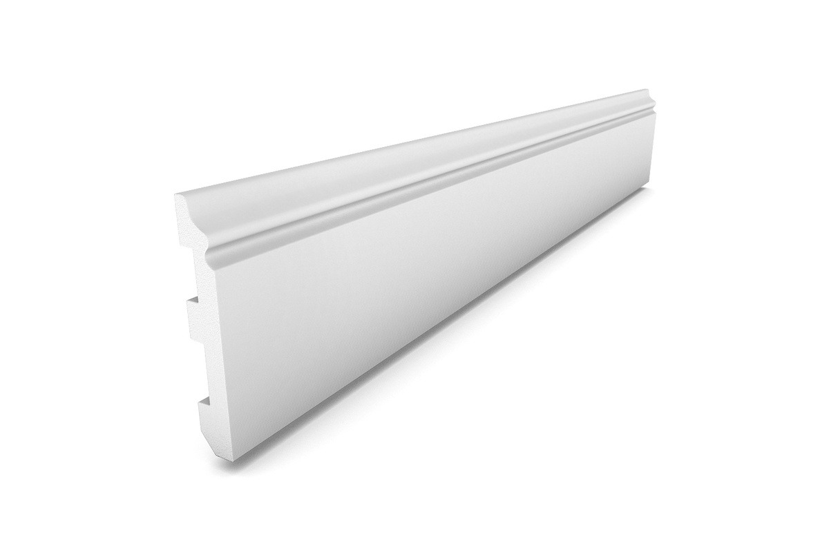 Plinta parchet polimer DP5 8 cm Alb Mat 2 ml