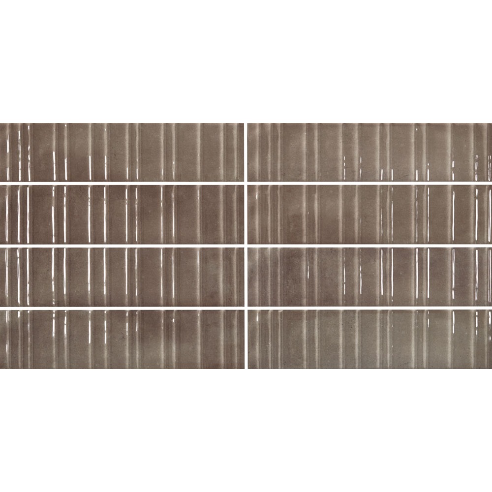 Gresie tip decor Durstone Concept Imagine Taupe Portelanata Lucioasa 6x25 cm