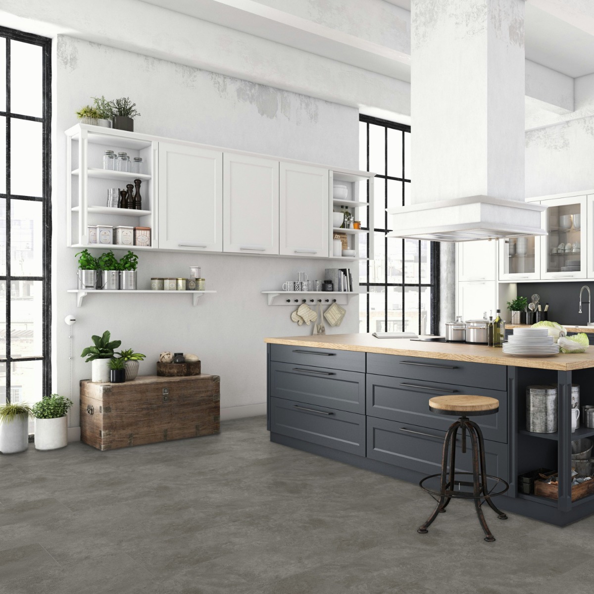 Parchet SPC The Floor Stone 6 mm Piatra ton mediu P3002