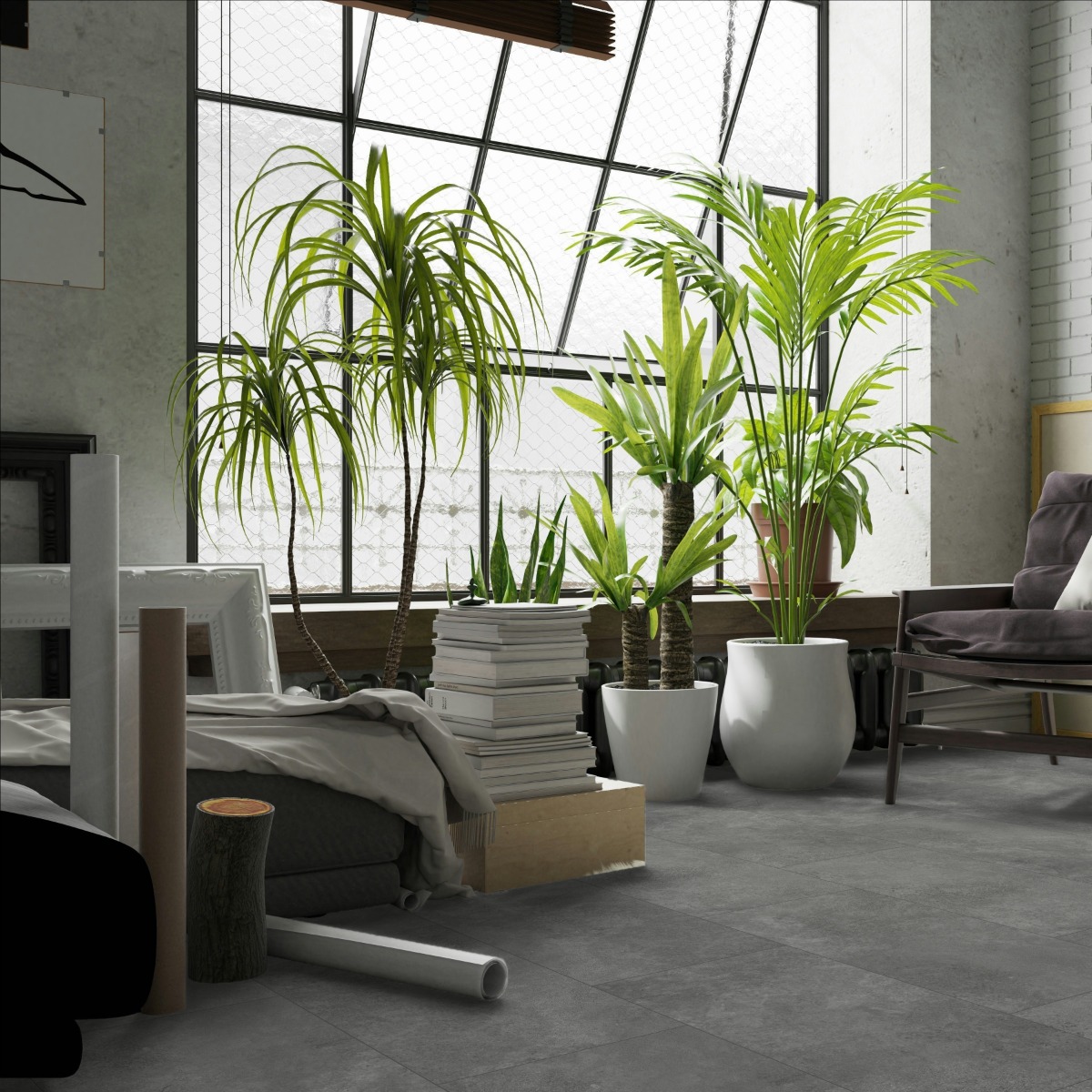 Parchet SPC The Floor Stone 6 mm Ciment ton mediu P3003