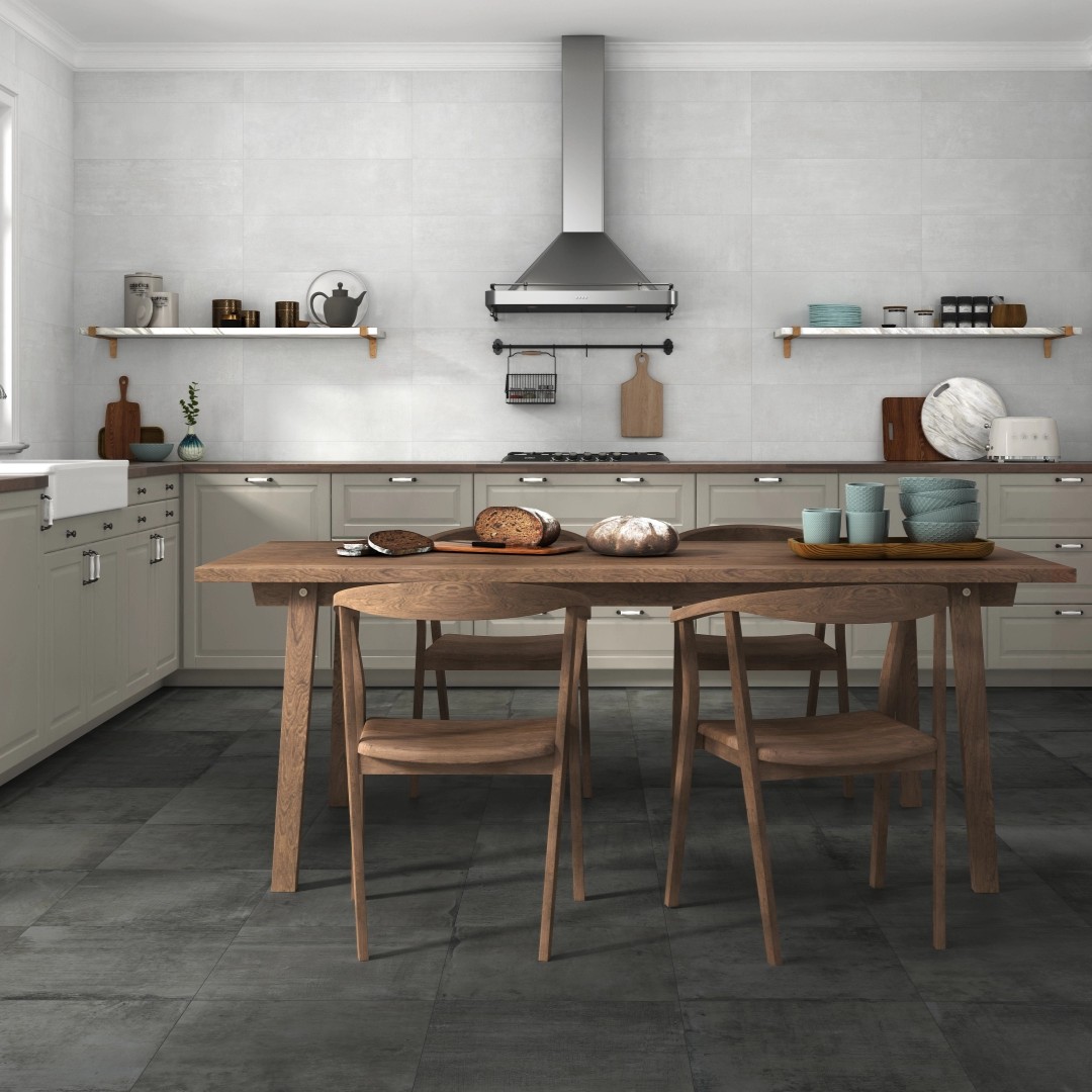 Gresie Alaplana Portelanata Horton Anthracite RC MT 60x120 cm