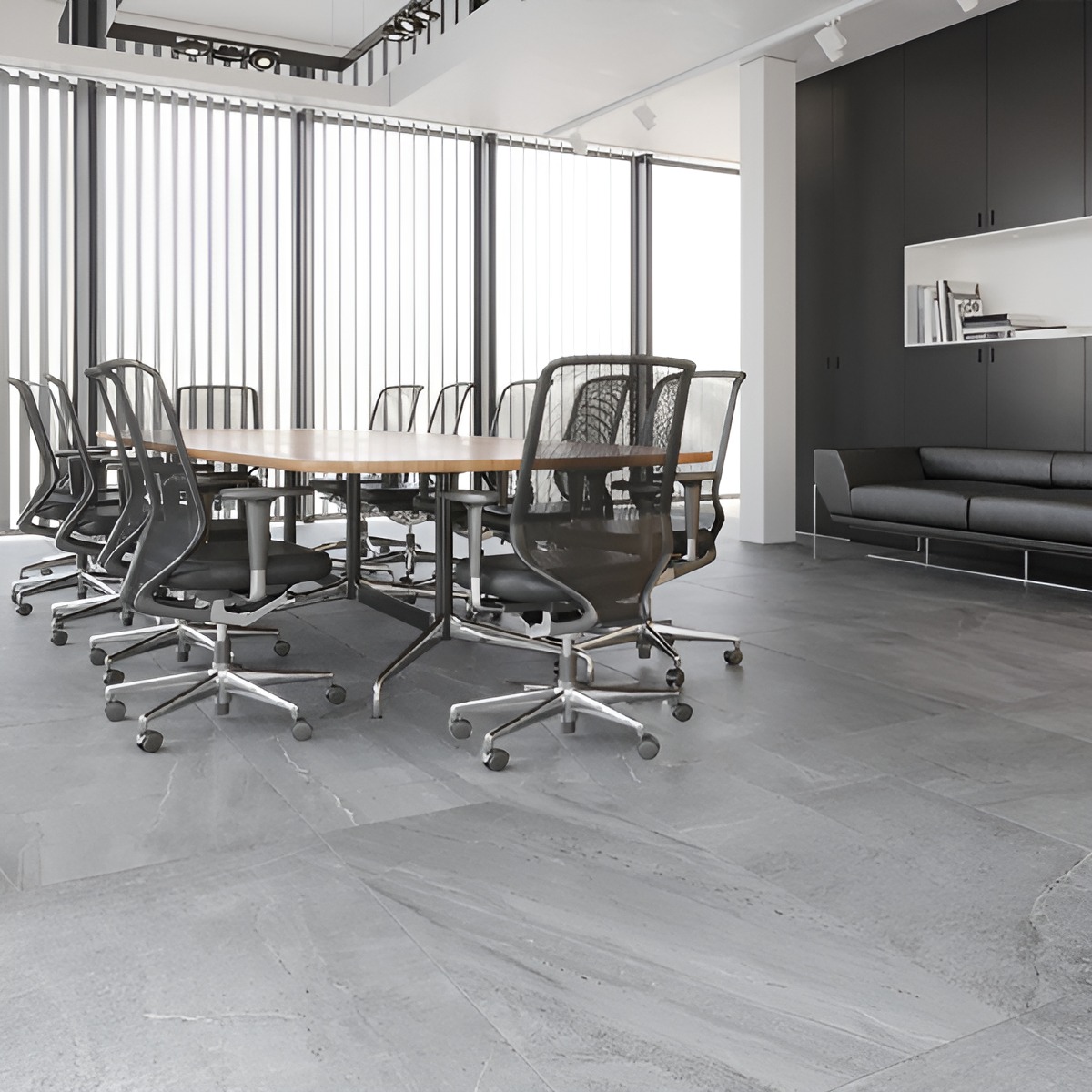 Gresie Alaplana Portelanata Johnstone Grey RC MT 60x120 cm 8435433569916