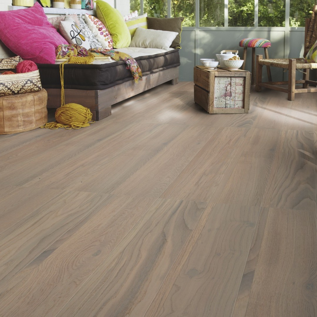 Parchet lemn triplustratificat stejar Step Oak Royal Grey 1000x140x14 mm