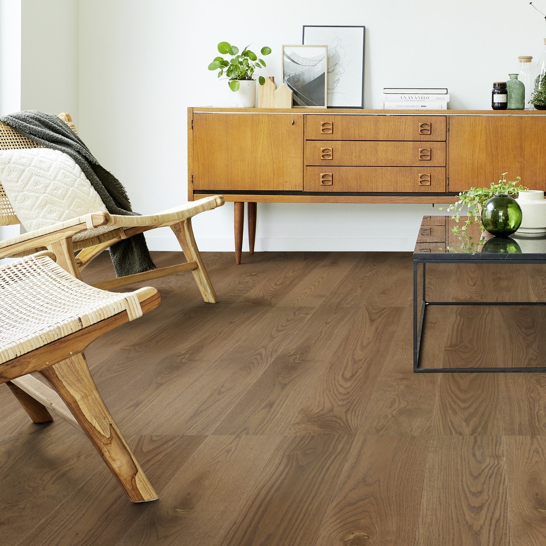 Parchet lemn triplustratificat stejar Step Oak Baron Sienna 1200x140x14 mm