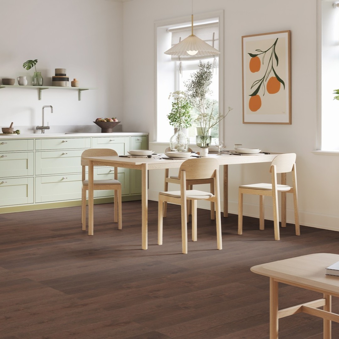Parchet lemn triplustratificat stejar Step Oak Baron Brown 1000x140x14 mm
