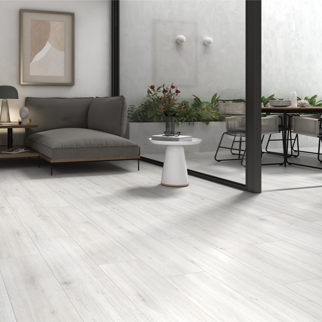 Gresie Alaplana Meriadoc Blanco RC Rectificata Mata 23 x 120 cm