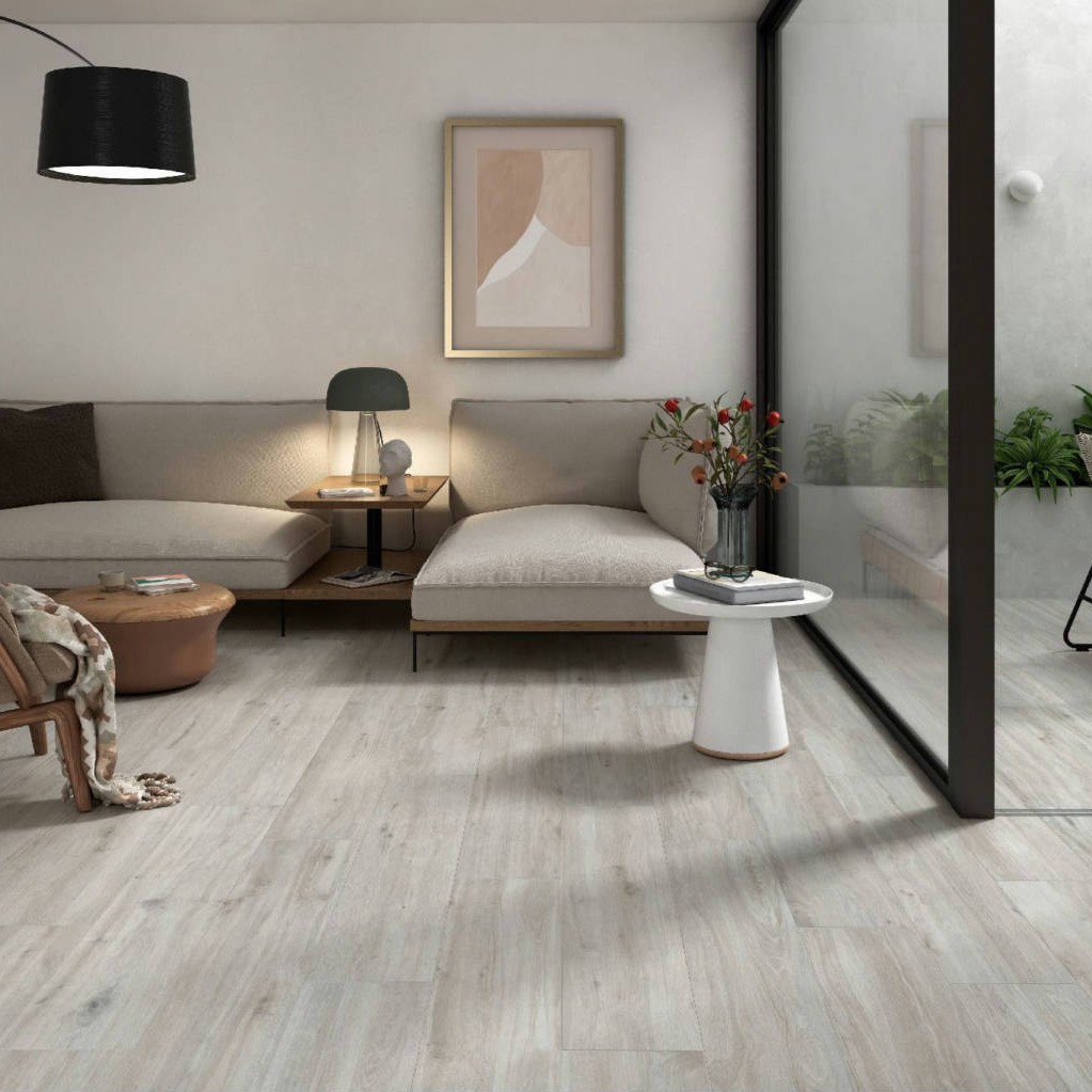 Gresie Alaplana Meriadoc Gray RC Rectificata Mata 23 x 120 cm