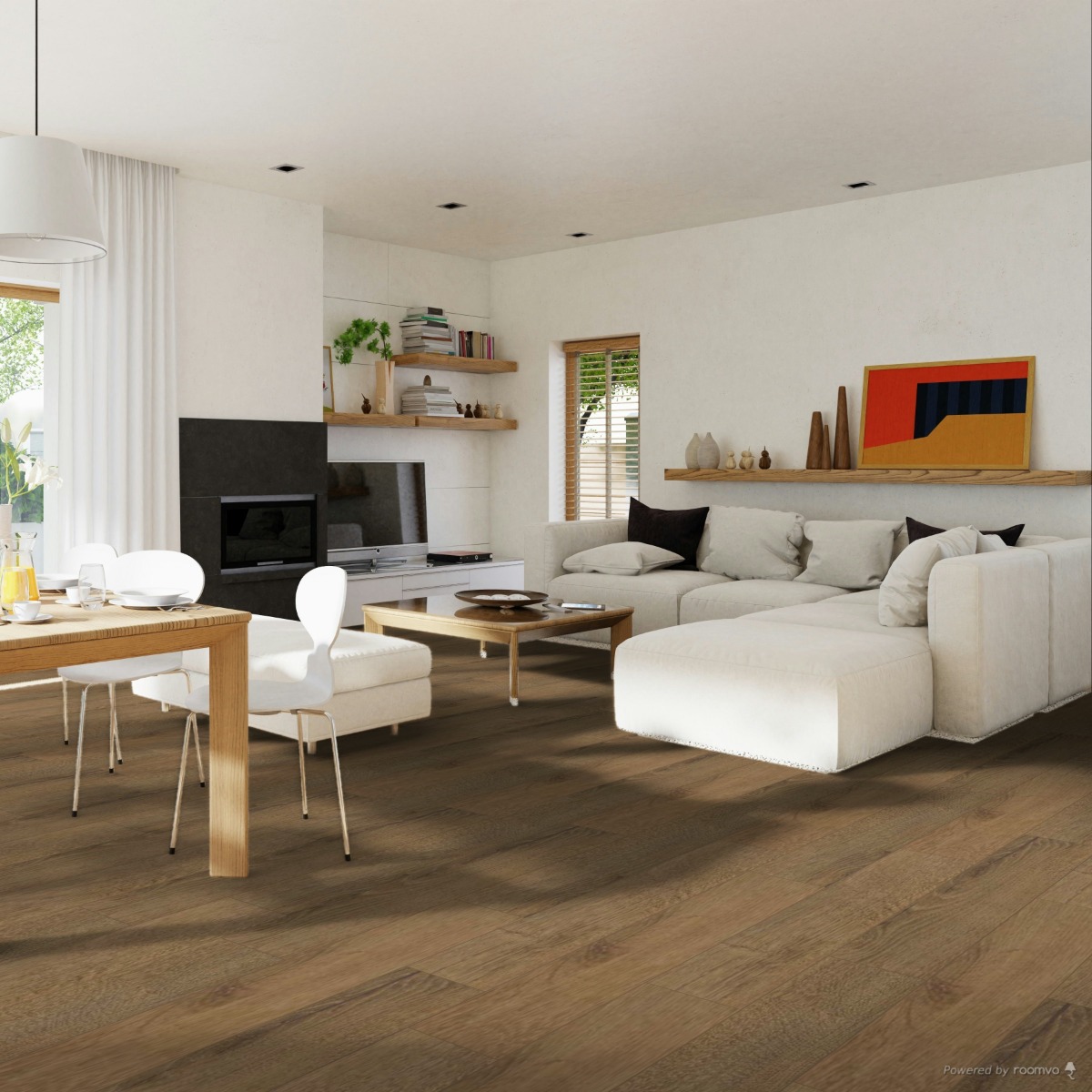 Parchet laminat Superior AC3 8 mm Stejar ton mediu D4618