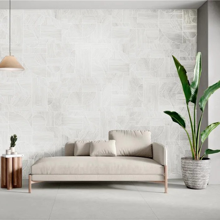 Gresie Alaplana Portelanata Structech Nevis White RC MT 60 x 120 cm