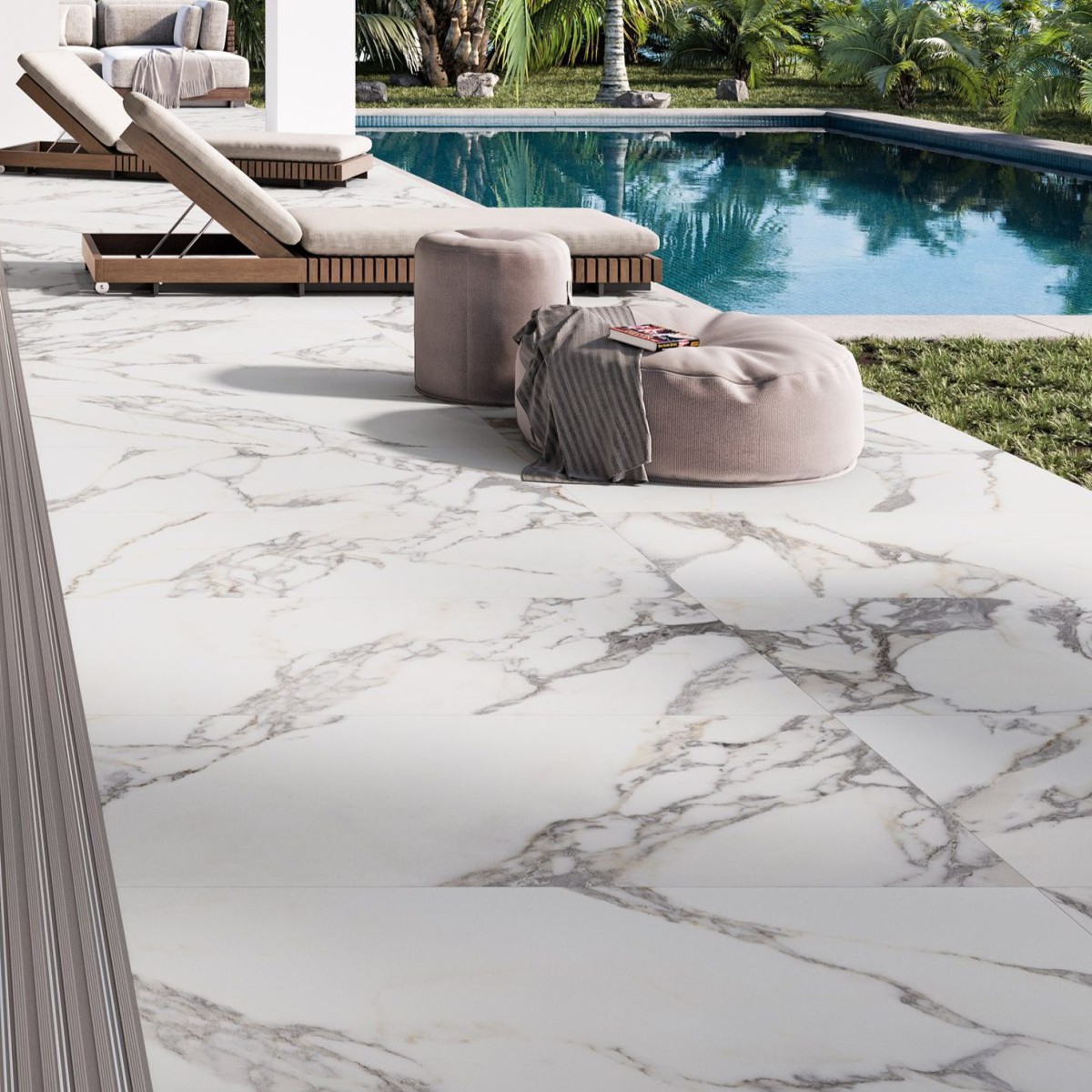 Gresie Fanal Opera White NPlus RC Rectificata Lucioasa 60 x 120cm