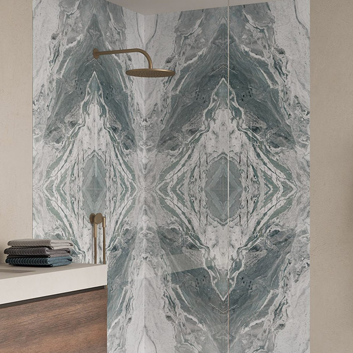 Gresie Fanal Orobico Aqua SShine Bookmatch A, RC Rectificata Lucioasa 60 x 120 cm