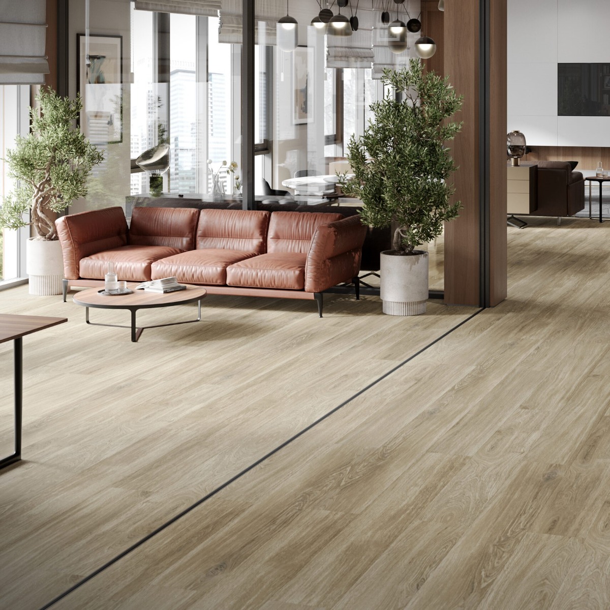 Parchet SPC The Floor Wood 6 mm Stejar ton mediu P6002
