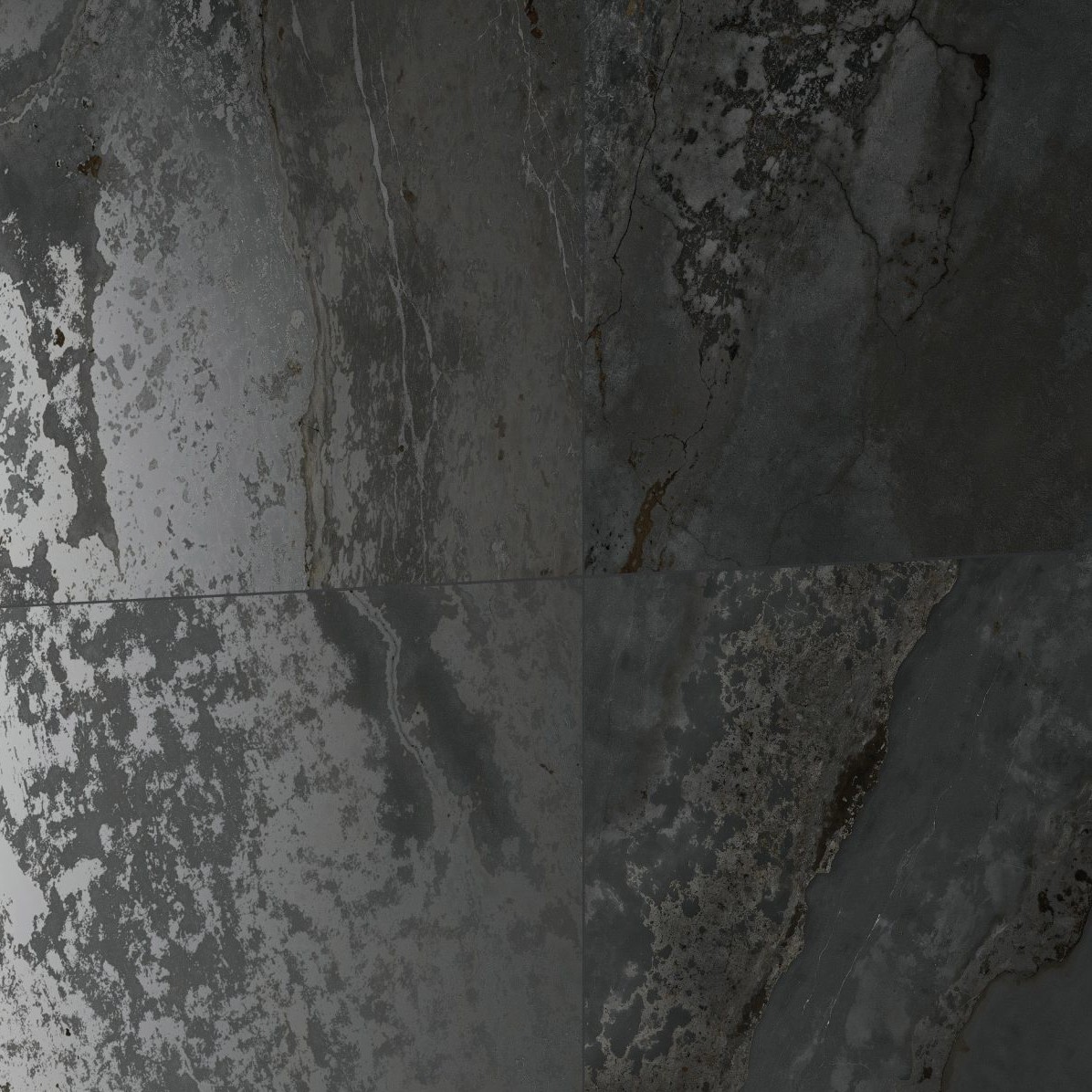Gresie Fanal Planet Dark Metal Soft RC Rectificata Satinata 90 x 90 cm