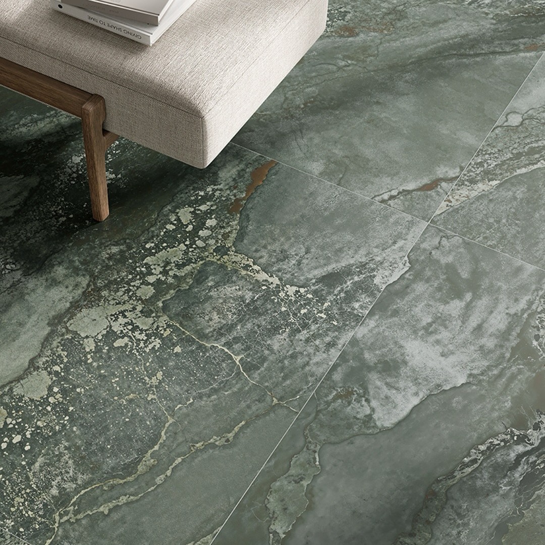 Gresie Fanal Planet Green Metal Shine RC Rectificata Lucioasa 120 x 120 cm