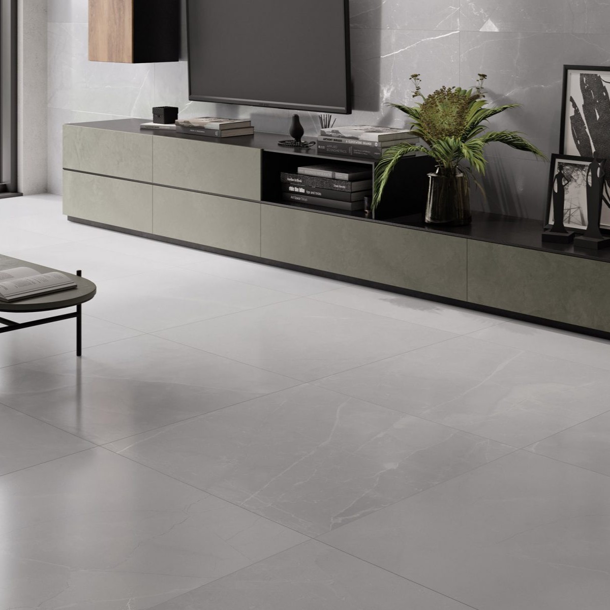 Gresie Fanal Pulpis White NSoft RC Rectificata Satinata 90 x 90cm