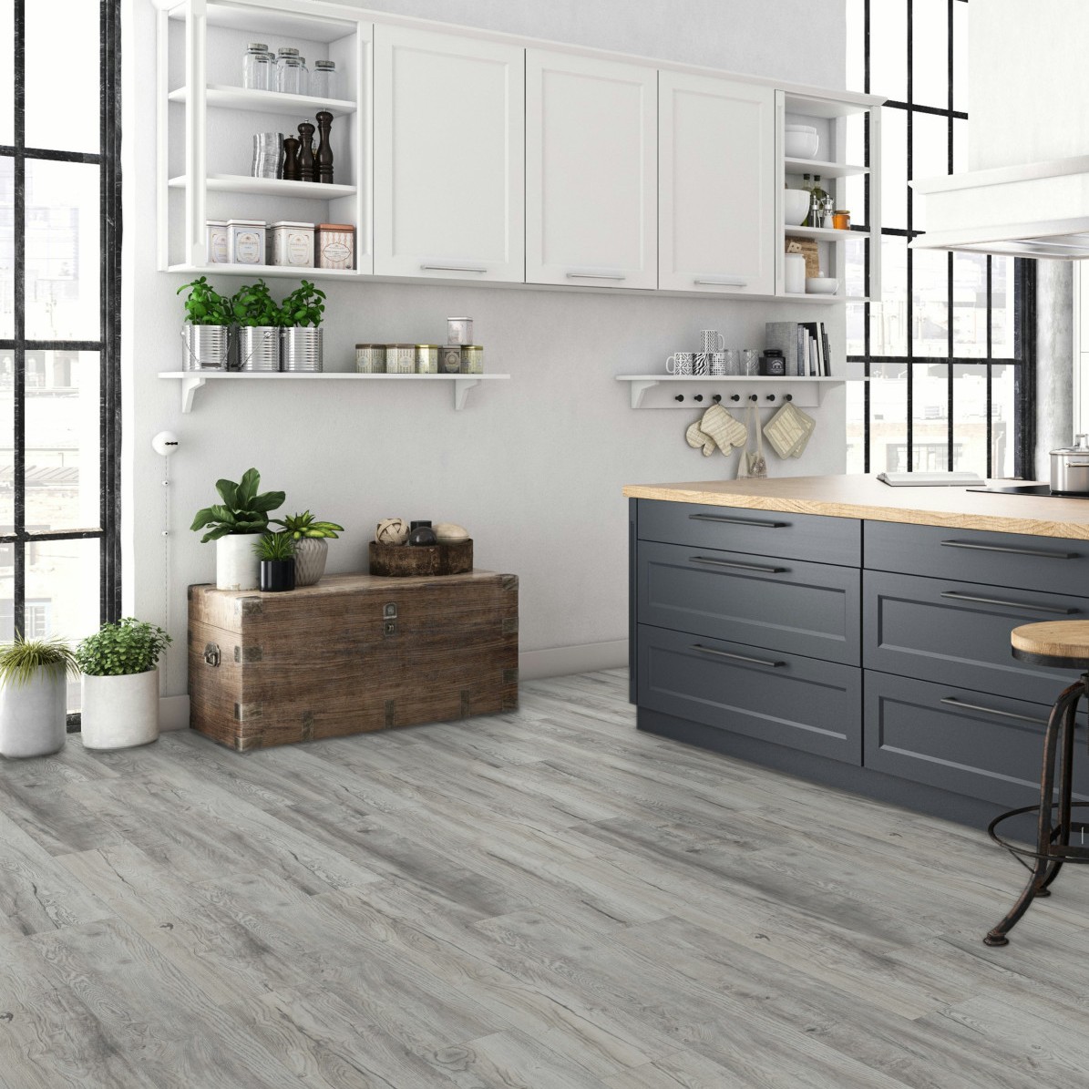 Parchet laminat stejar Rooms Loft 10 mm ton mediu R1016