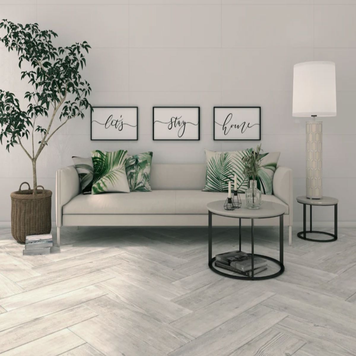 Gresie Tau Rennes Portelanata White NRC MT 20 x 75 cm 8429991522407
