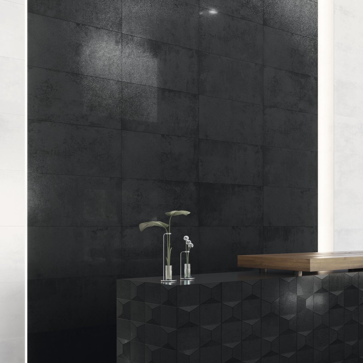 Gresie Fanal Stardust Black RC Rectificata Lappato 60 x 120 cm