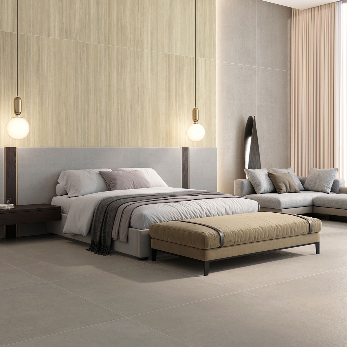 Gresie Durstone Sunset Mist RC Rectificata Mata 120 x 120 cm grosime 10 mm