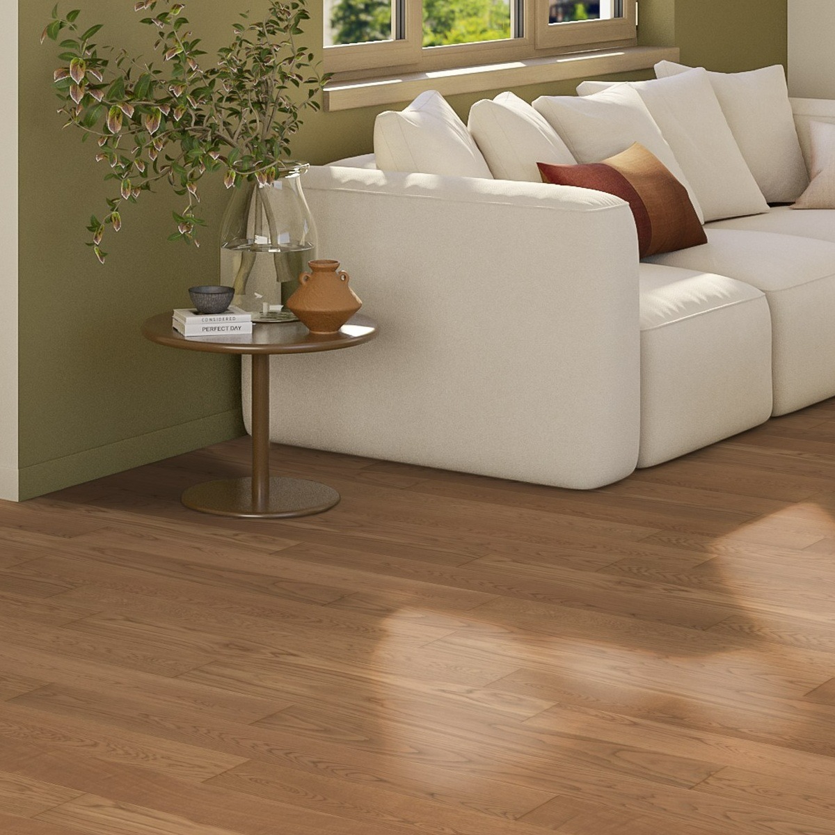 Parchet lemn triplustratificat Tarkett Tango Classic stejar Copper ton mediu