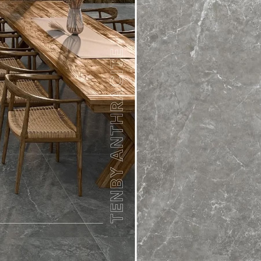 Gresie Alaplana Rectificata Tenby Anthracite RC MT 60x120x2 cm