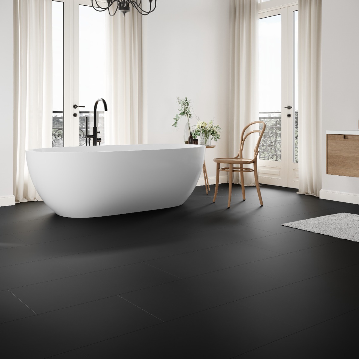 Parchet SPC The Floor Stone 6 mm Uni ton inchis U190 MT